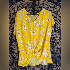 West Kei Yellow Floral Blouse